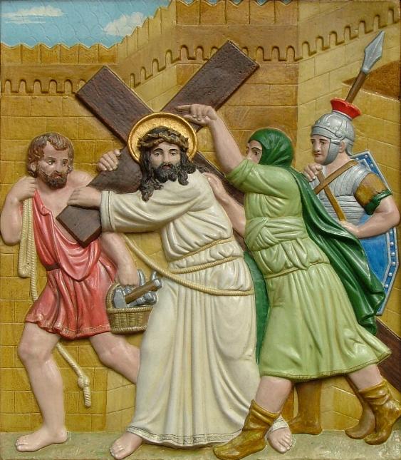 Jesus nimmt das Kreuz auf seine Schultern
      