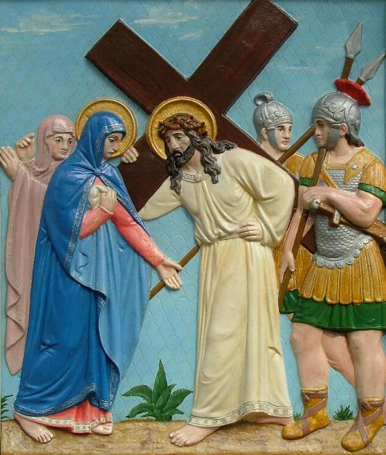 Jesus begegnet seiner Mutter
      